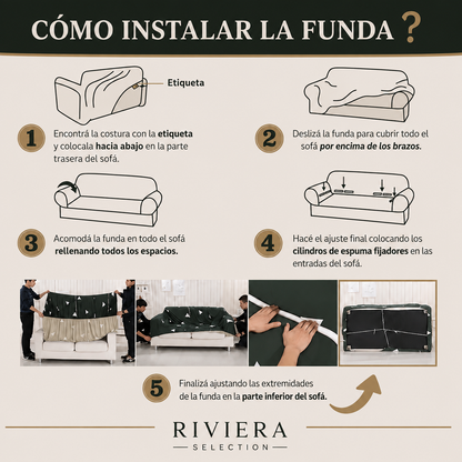 [COMPRÁ 1 Y LLEVÁ 2] Funda Impermeable de Jacquard Premium para Sillón + Manta de Peluche de Regalo