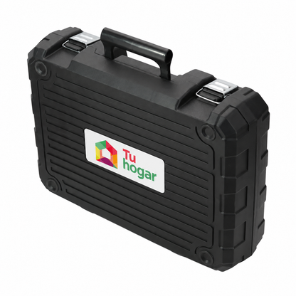 [112 PIEZAS] Kit de Herramientas Profesional con Taladro Inalámbrico de 12V y Valija + 2 Linterna frontal de regalo
