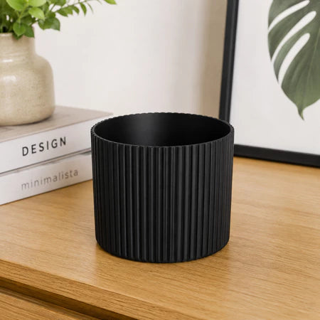 Kit de 3 Floreros Decorativos Acanalados – Diseño Moderno