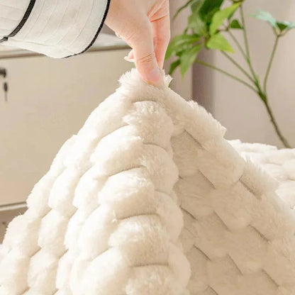 [COMPRÁ 1 Y LLEVÁ 2] Fundas de Terciopelo para Sofá + Manta de Peluche y 2 Almohadones de Regalo